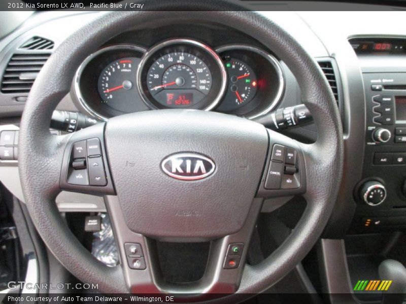 Pacific Blue / Gray 2012 Kia Sorento LX AWD