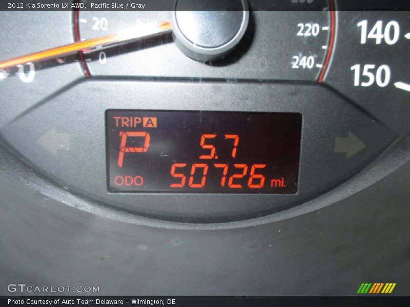 Pacific Blue / Gray 2012 Kia Sorento LX AWD