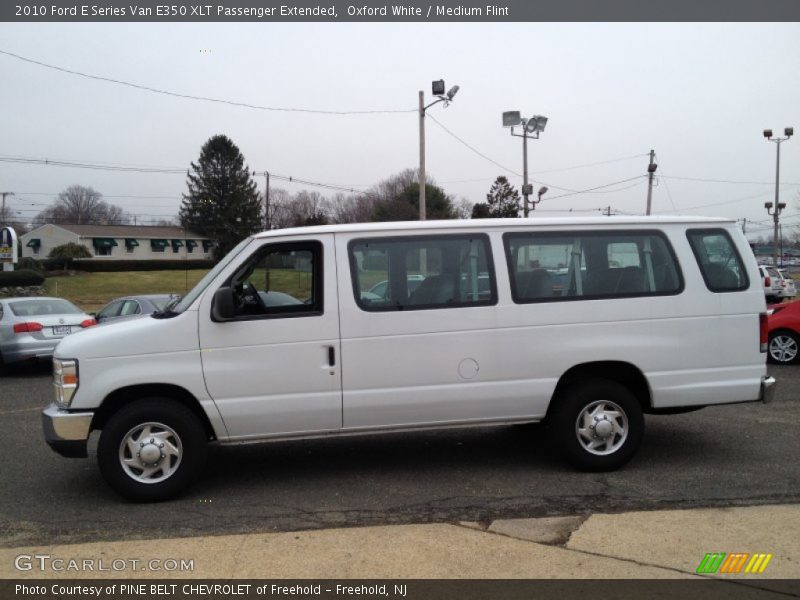 Oxford White / Medium Flint 2010 Ford E Series Van E350 XLT Passenger Extended