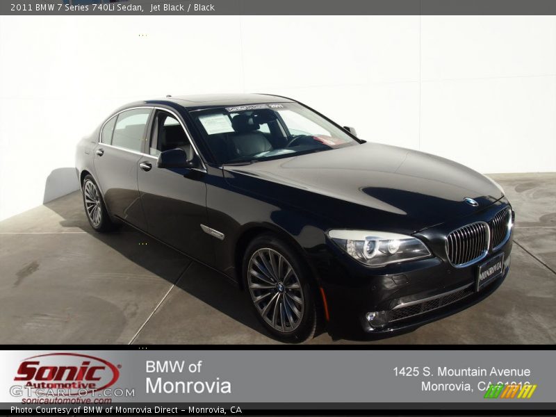 Jet Black / Black 2011 BMW 7 Series 740Li Sedan