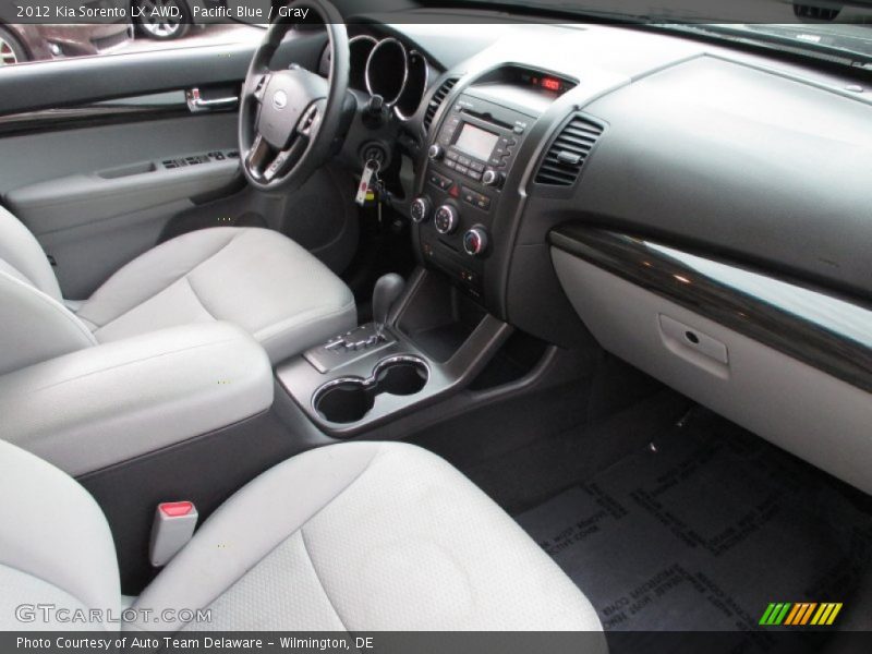 Pacific Blue / Gray 2012 Kia Sorento LX AWD