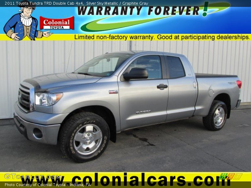Silver Sky Metallic / Graphite Gray 2011 Toyota Tundra TRD Double Cab 4x4