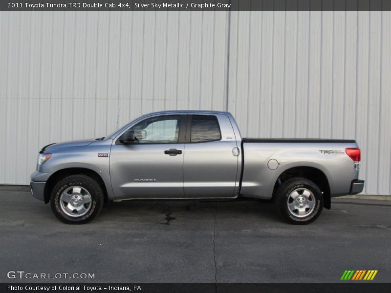 Silver Sky Metallic / Graphite Gray 2011 Toyota Tundra TRD Double Cab 4x4