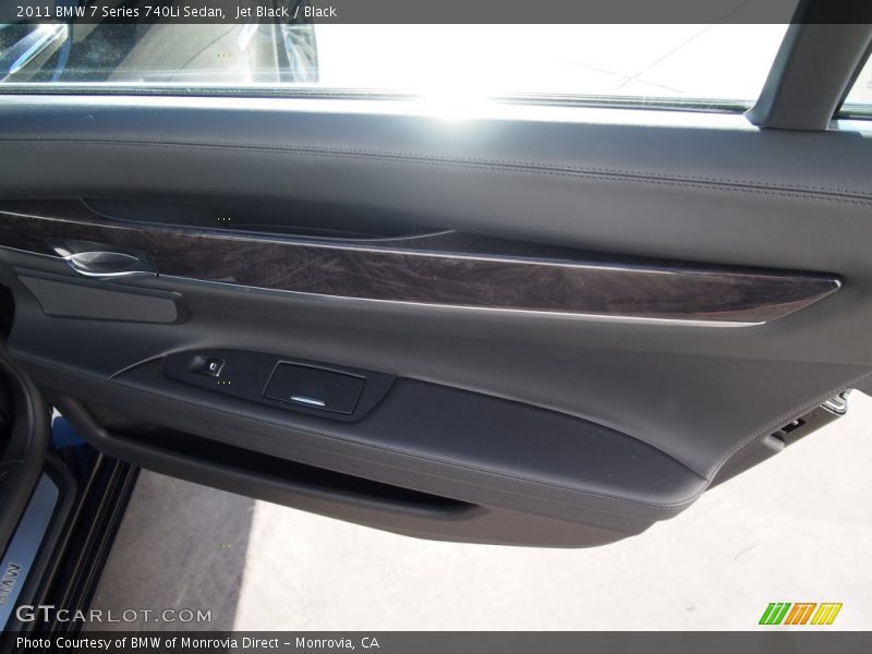 Jet Black / Black 2011 BMW 7 Series 740Li Sedan