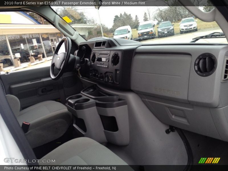 Oxford White / Medium Flint 2010 Ford E Series Van E350 XLT Passenger Extended