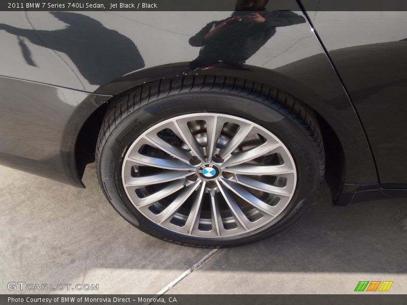 Jet Black / Black 2011 BMW 7 Series 740Li Sedan