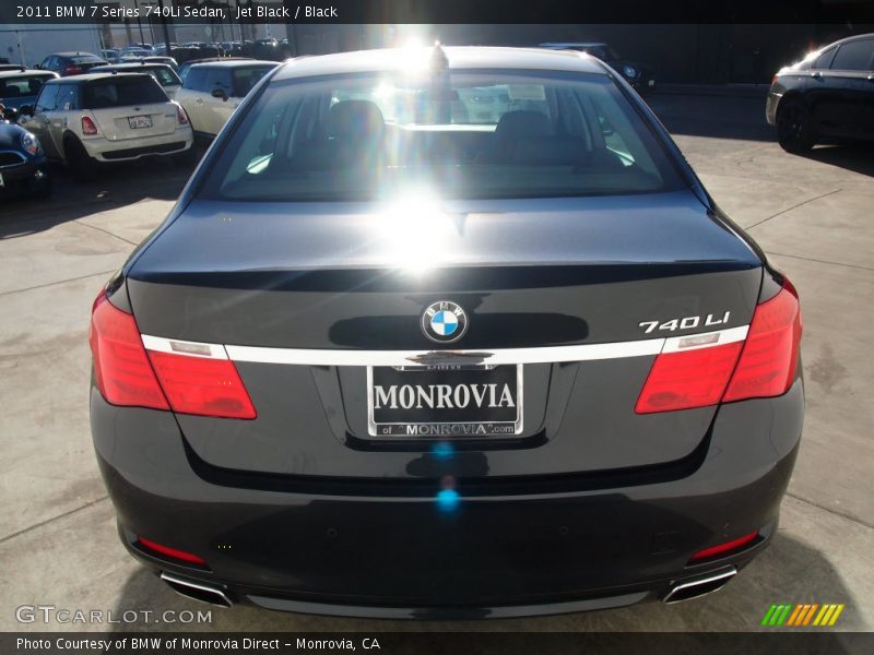 Jet Black / Black 2011 BMW 7 Series 740Li Sedan