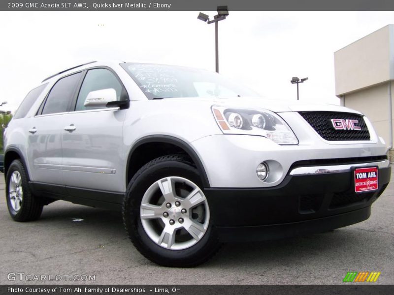 Quicksilver Metallic / Ebony 2009 GMC Acadia SLT AWD