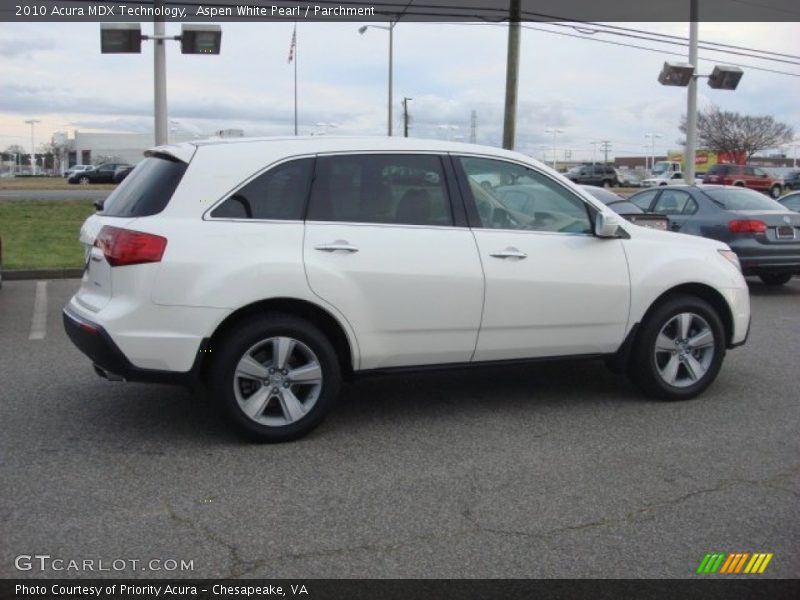 Aspen White Pearl / Parchment 2010 Acura MDX Technology