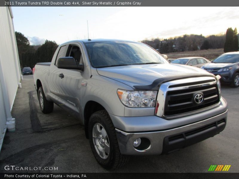Silver Sky Metallic / Graphite Gray 2011 Toyota Tundra TRD Double Cab 4x4