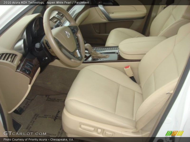 Aspen White Pearl / Parchment 2010 Acura MDX Technology