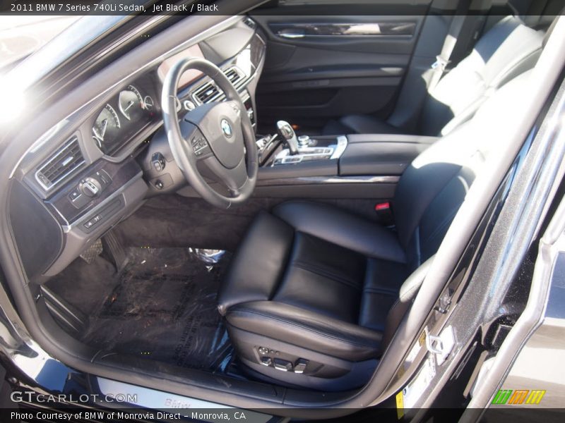 Jet Black / Black 2011 BMW 7 Series 740Li Sedan