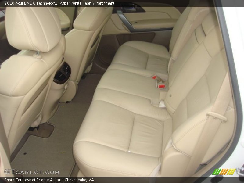 Aspen White Pearl / Parchment 2010 Acura MDX Technology