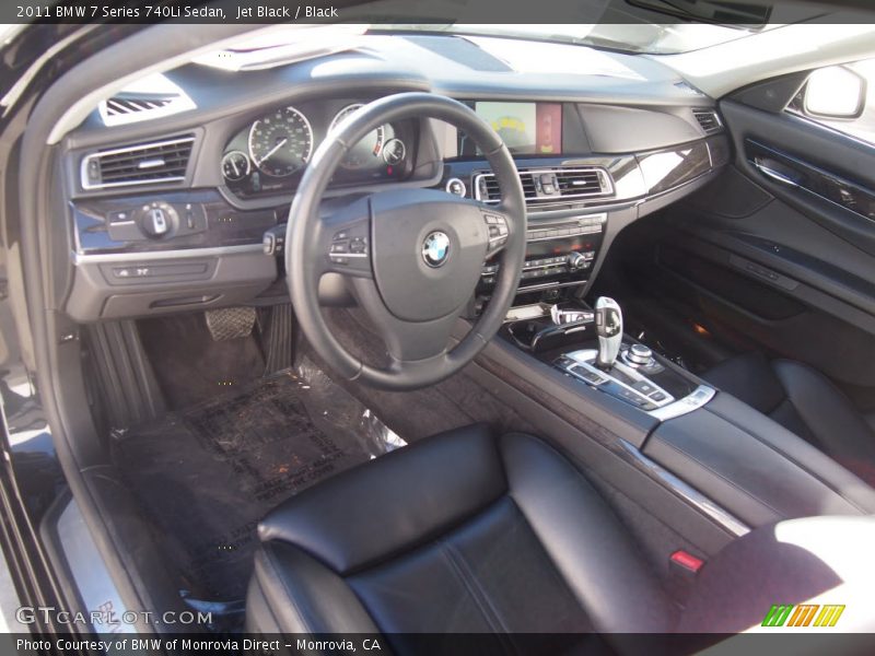 Jet Black / Black 2011 BMW 7 Series 740Li Sedan