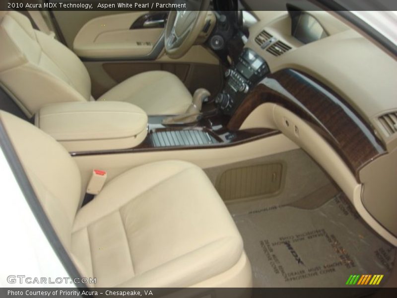 Aspen White Pearl / Parchment 2010 Acura MDX Technology