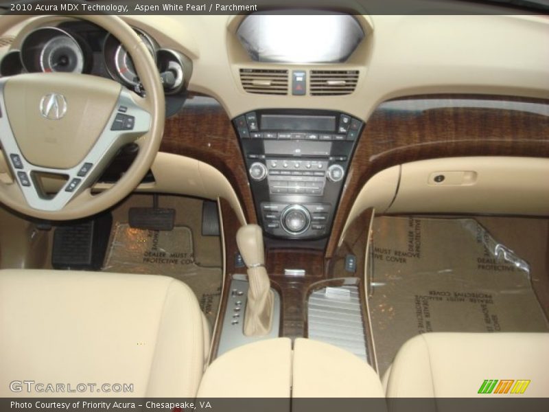 Aspen White Pearl / Parchment 2010 Acura MDX Technology