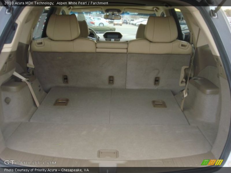 Aspen White Pearl / Parchment 2010 Acura MDX Technology