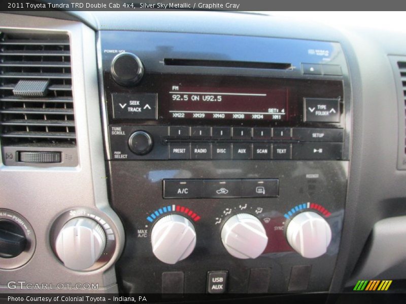 Silver Sky Metallic / Graphite Gray 2011 Toyota Tundra TRD Double Cab 4x4