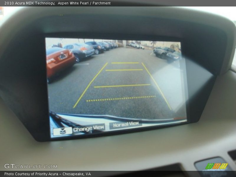 Aspen White Pearl / Parchment 2010 Acura MDX Technology