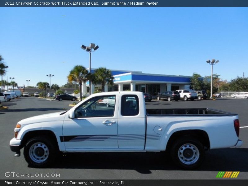 Summit White / Medium Pewter 2012 Chevrolet Colorado Work Truck Extended Cab