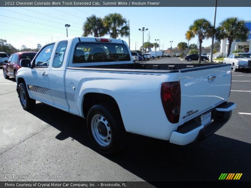 Summit White / Medium Pewter 2012 Chevrolet Colorado Work Truck Extended Cab