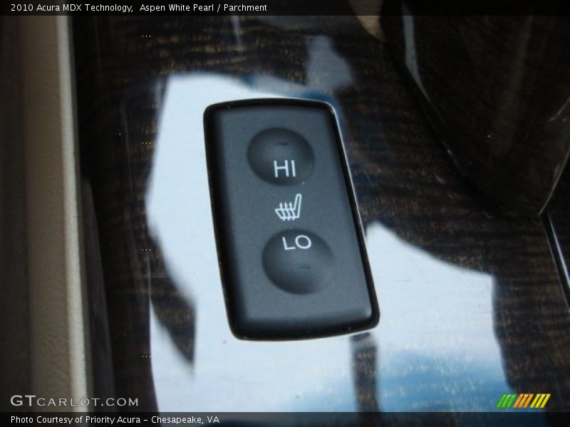 Aspen White Pearl / Parchment 2010 Acura MDX Technology