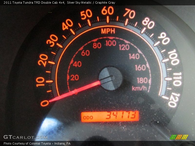 Silver Sky Metallic / Graphite Gray 2011 Toyota Tundra TRD Double Cab 4x4
