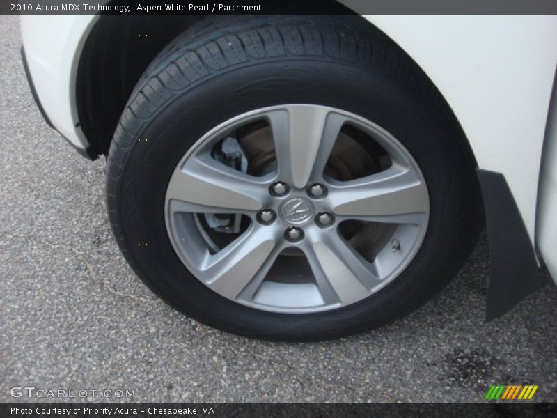 Aspen White Pearl / Parchment 2010 Acura MDX Technology