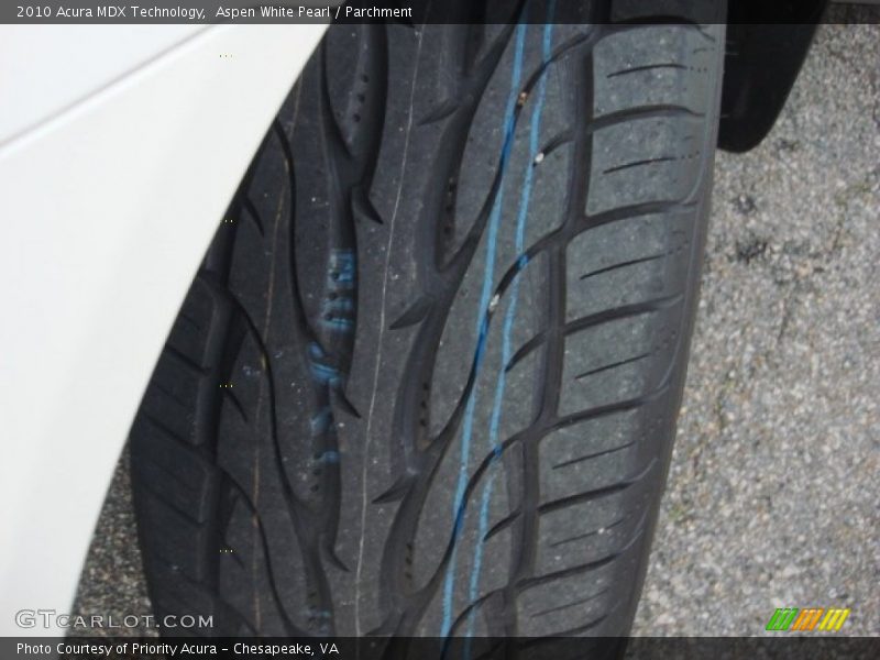 Aspen White Pearl / Parchment 2010 Acura MDX Technology