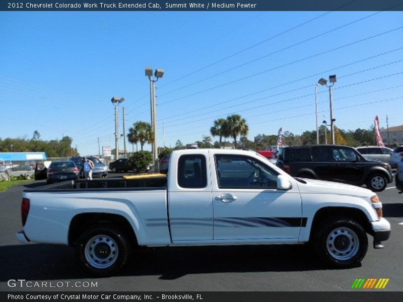 Summit White / Medium Pewter 2012 Chevrolet Colorado Work Truck Extended Cab