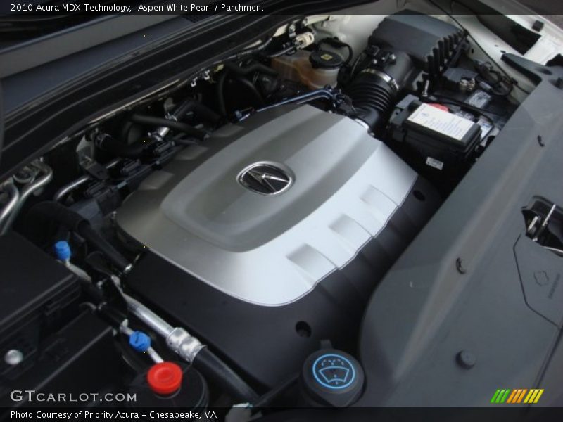 Aspen White Pearl / Parchment 2010 Acura MDX Technology