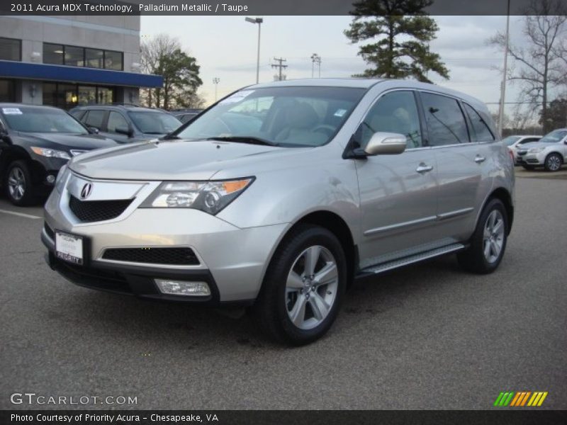 Palladium Metallic / Taupe 2011 Acura MDX Technology