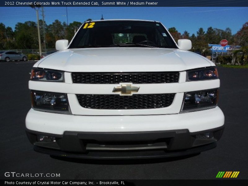 Summit White / Medium Pewter 2012 Chevrolet Colorado Work Truck Extended Cab