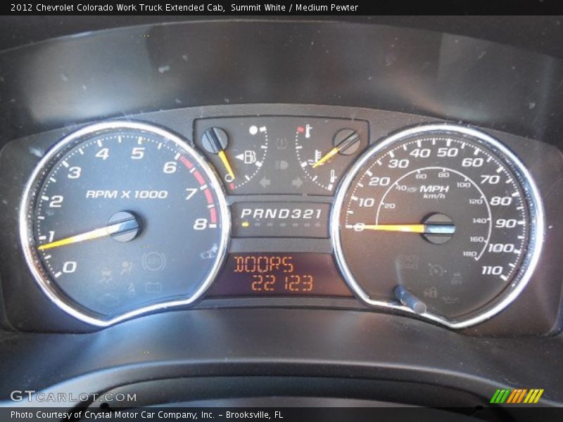 Summit White / Medium Pewter 2012 Chevrolet Colorado Work Truck Extended Cab