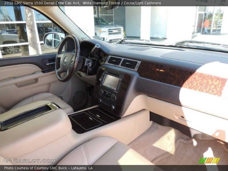 White Diamond Tricoat / Cocoa/Light Cashmere 2012 GMC Sierra 1500 Denali Crew Cab 4x4