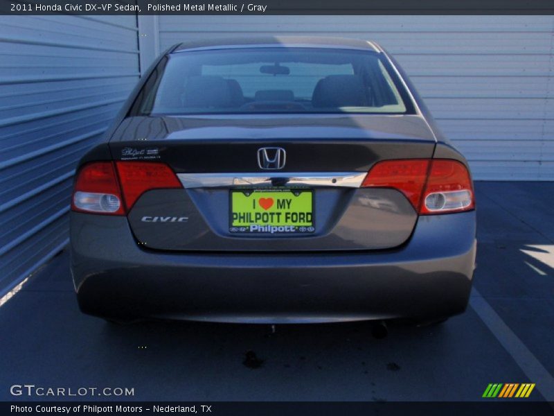 Polished Metal Metallic / Gray 2011 Honda Civic DX-VP Sedan