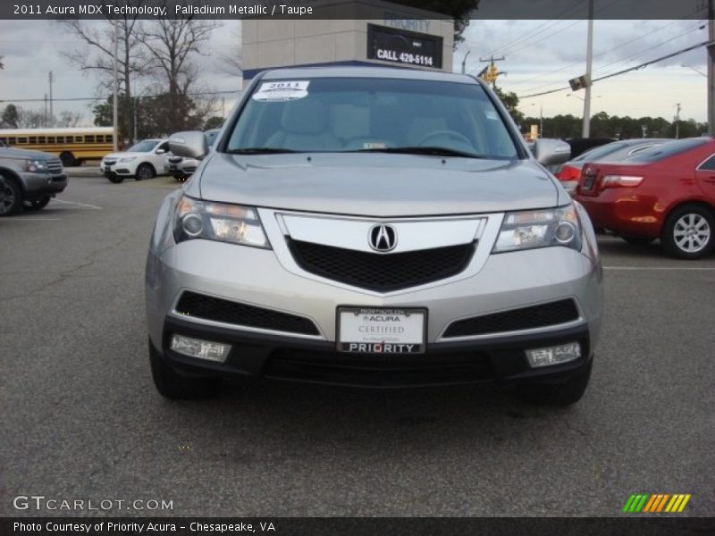 Palladium Metallic / Taupe 2011 Acura MDX Technology