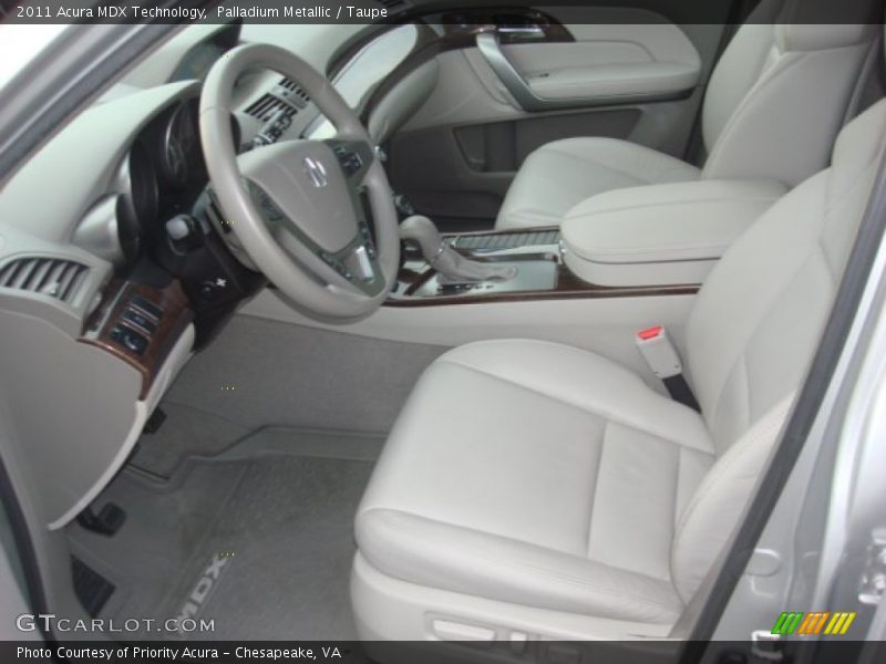 Palladium Metallic / Taupe 2011 Acura MDX Technology