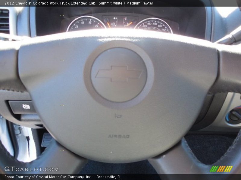 Summit White / Medium Pewter 2012 Chevrolet Colorado Work Truck Extended Cab