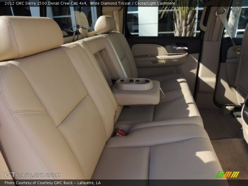 White Diamond Tricoat / Cocoa/Light Cashmere 2012 GMC Sierra 1500 Denali Crew Cab 4x4
