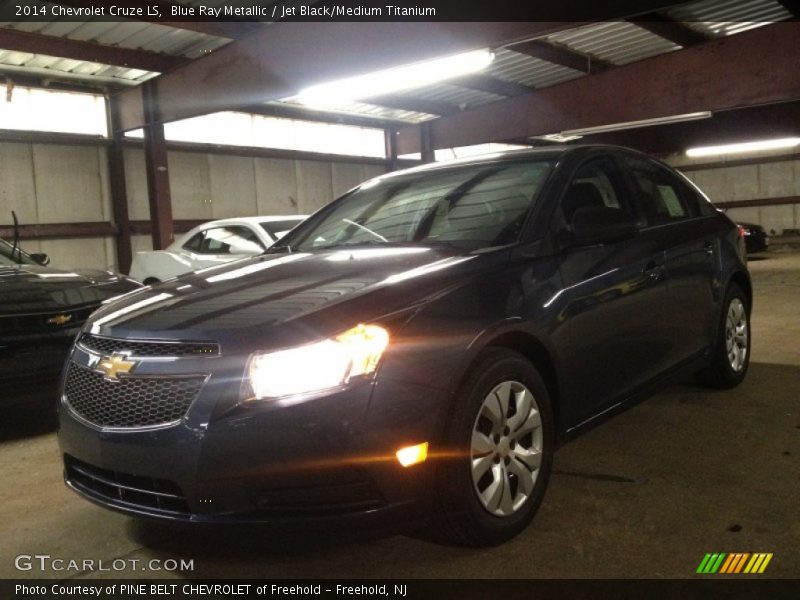 Blue Ray Metallic / Jet Black/Medium Titanium 2014 Chevrolet Cruze LS