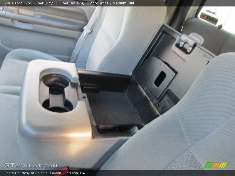Oxford White / Medium Flint 2004 Ford F250 Super Duty XL SuperCab 4x4