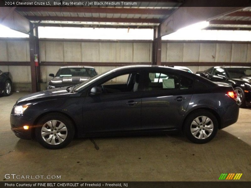 Blue Ray Metallic / Jet Black/Medium Titanium 2014 Chevrolet Cruze LS