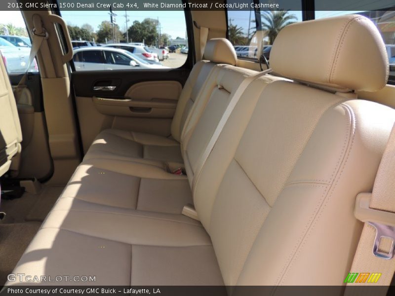 White Diamond Tricoat / Cocoa/Light Cashmere 2012 GMC Sierra 1500 Denali Crew Cab 4x4