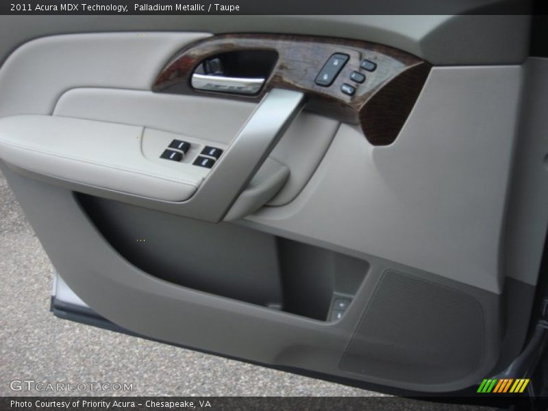 Palladium Metallic / Taupe 2011 Acura MDX Technology