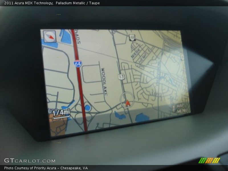 Palladium Metallic / Taupe 2011 Acura MDX Technology