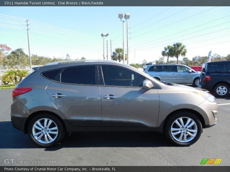 Chai Bronze / Black/Saddle 2011 Hyundai Tucson Limited