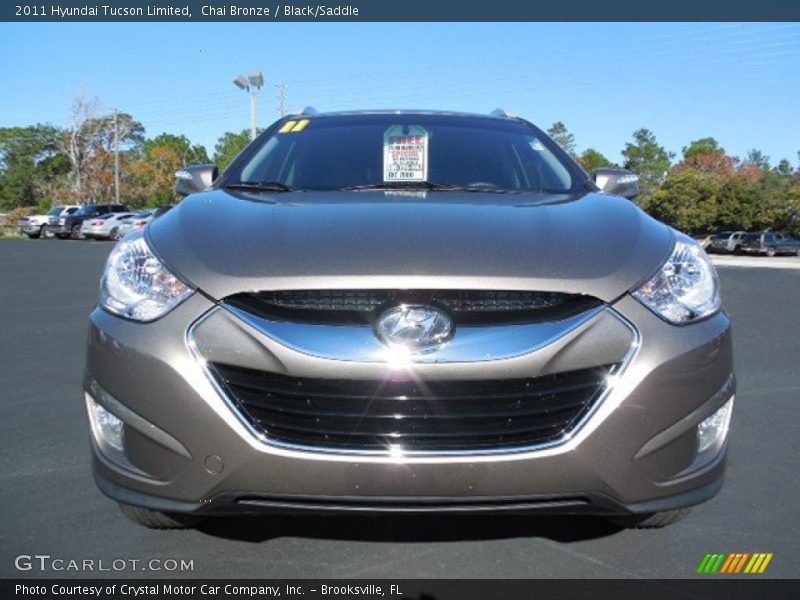 Chai Bronze / Black/Saddle 2011 Hyundai Tucson Limited