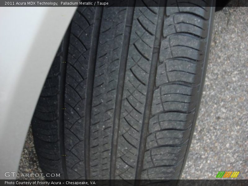 Palladium Metallic / Taupe 2011 Acura MDX Technology