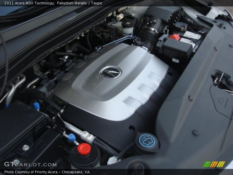 Palladium Metallic / Taupe 2011 Acura MDX Technology